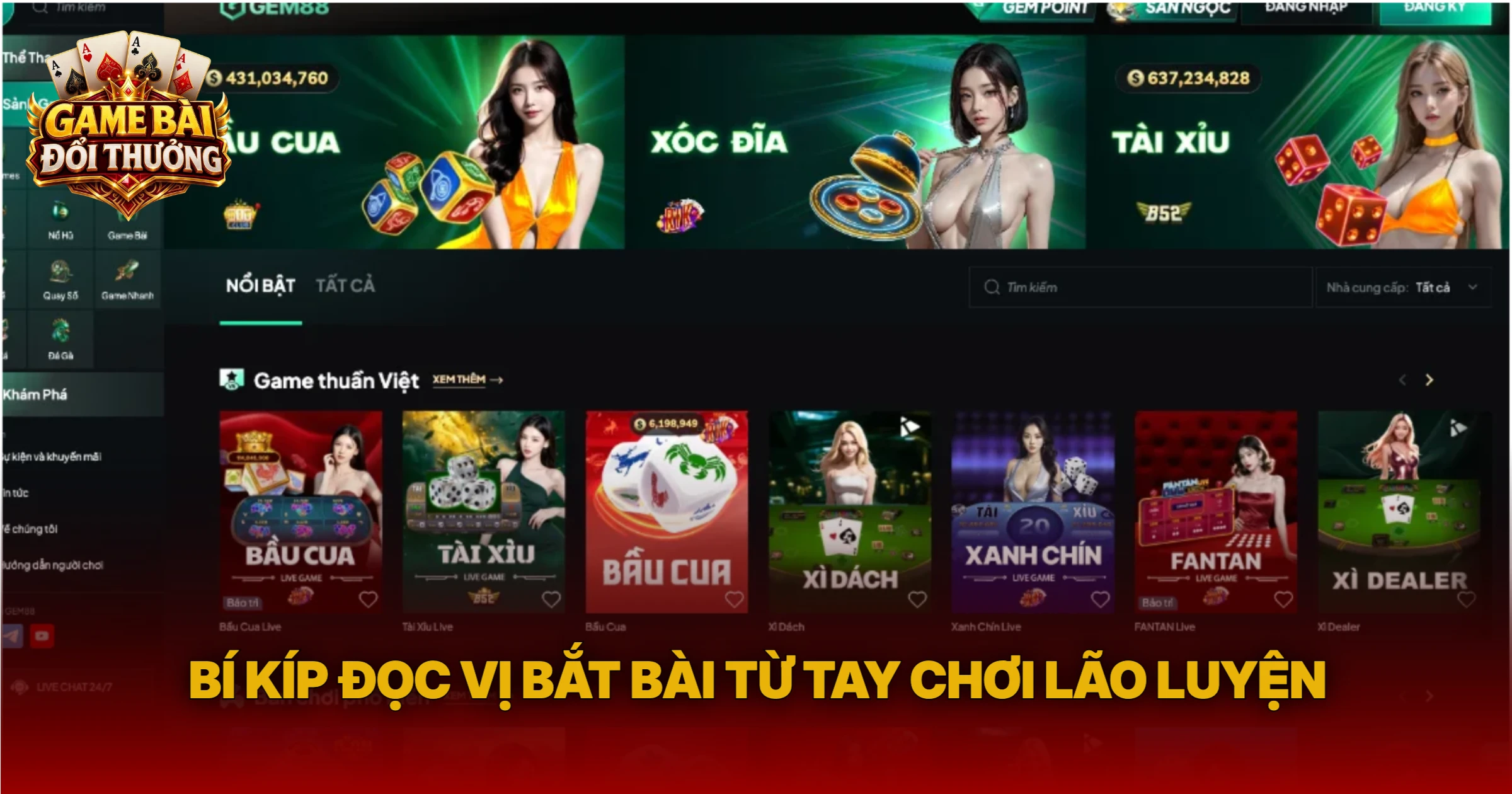 Bí Kíp Đọc Vị Bắt Bài Từ Tay Chơi Lão Luyện