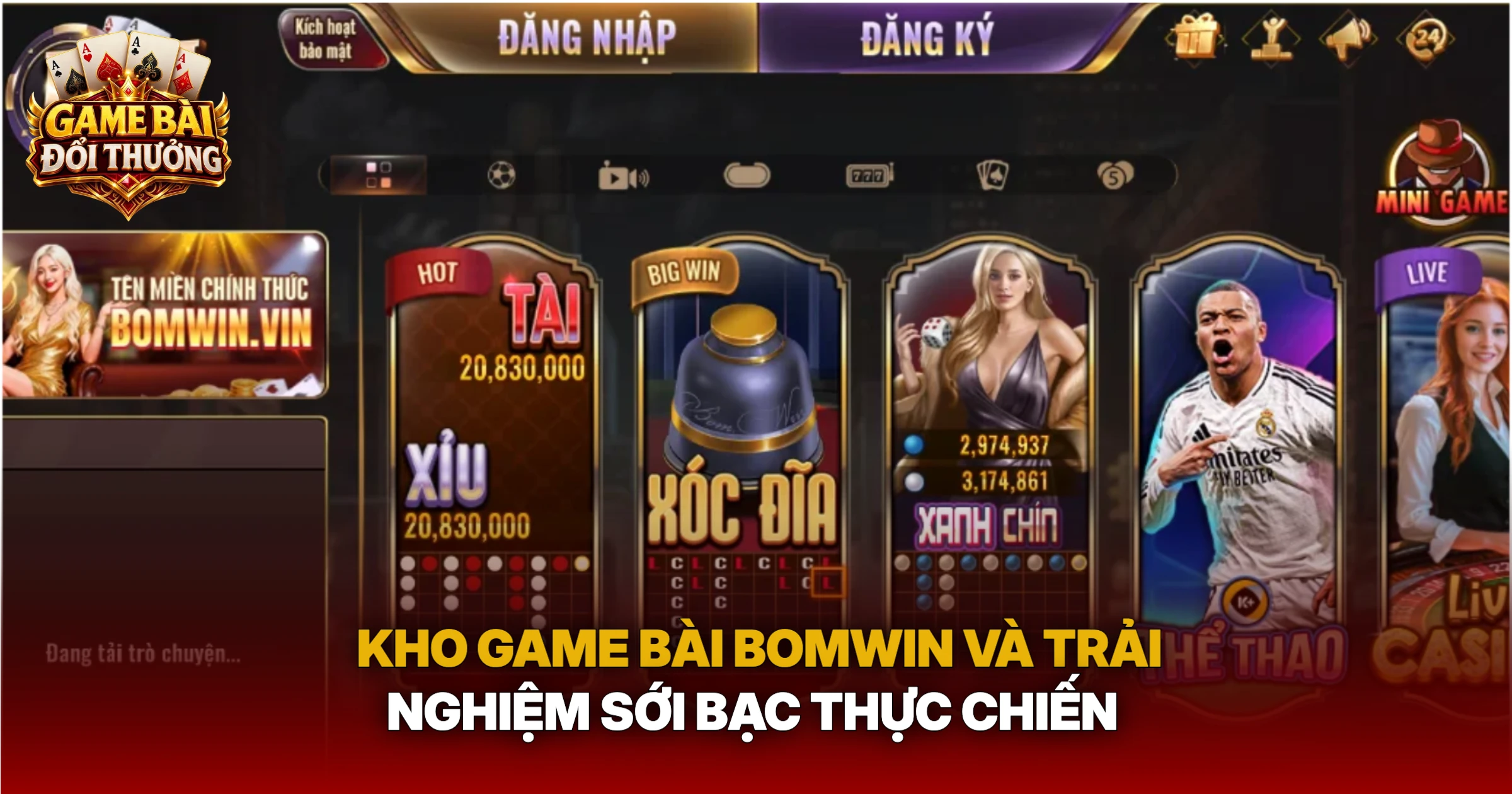 Kho Game Bài Bomwin Và Trải Nghiệm Sới Bạc Thực Chiến