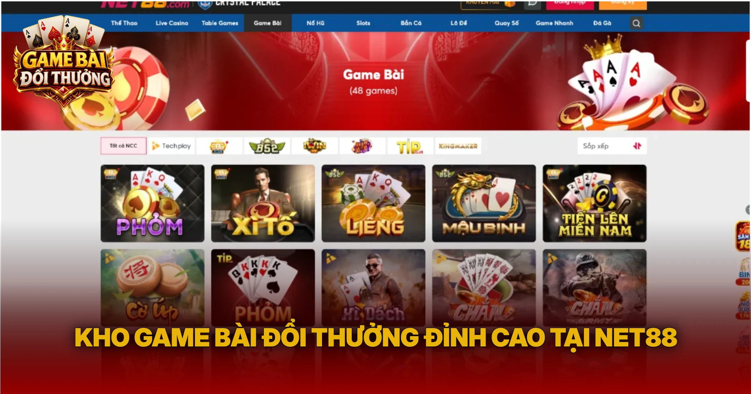 Kho Game Bài Đổi Thưởng Đỉnh Cao Tại Net88