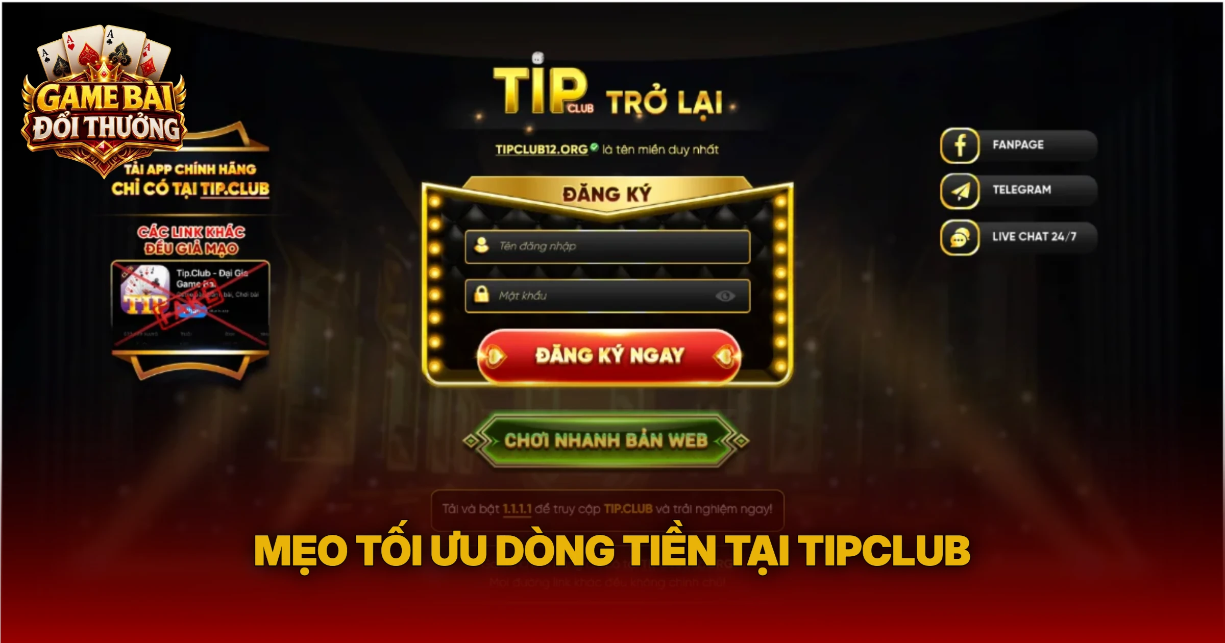 Mẹo Tối Ưu Dòng Tiền Tại Tipclub